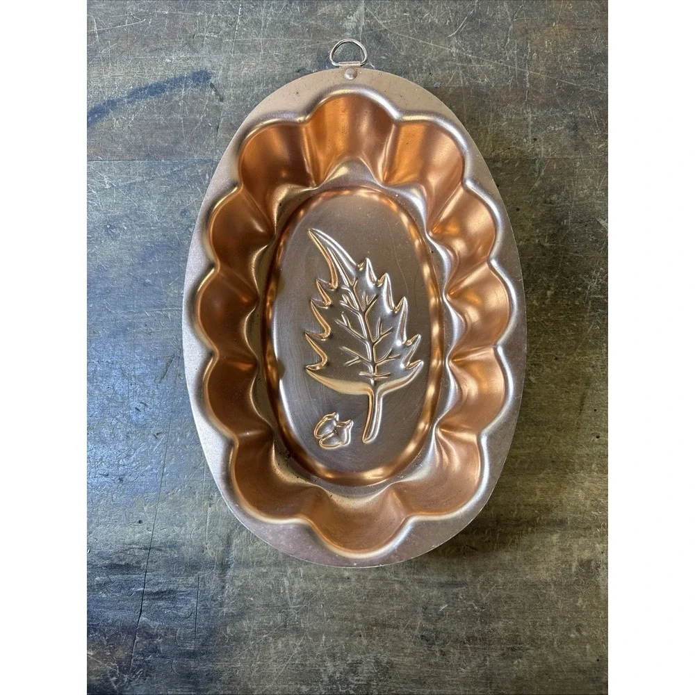 LOT of 3 Copper Toned Jello-O Mold Wall Hangings Vintage